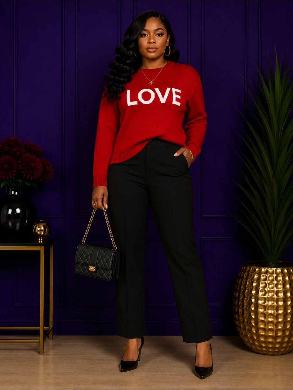 Red Love Sweater
